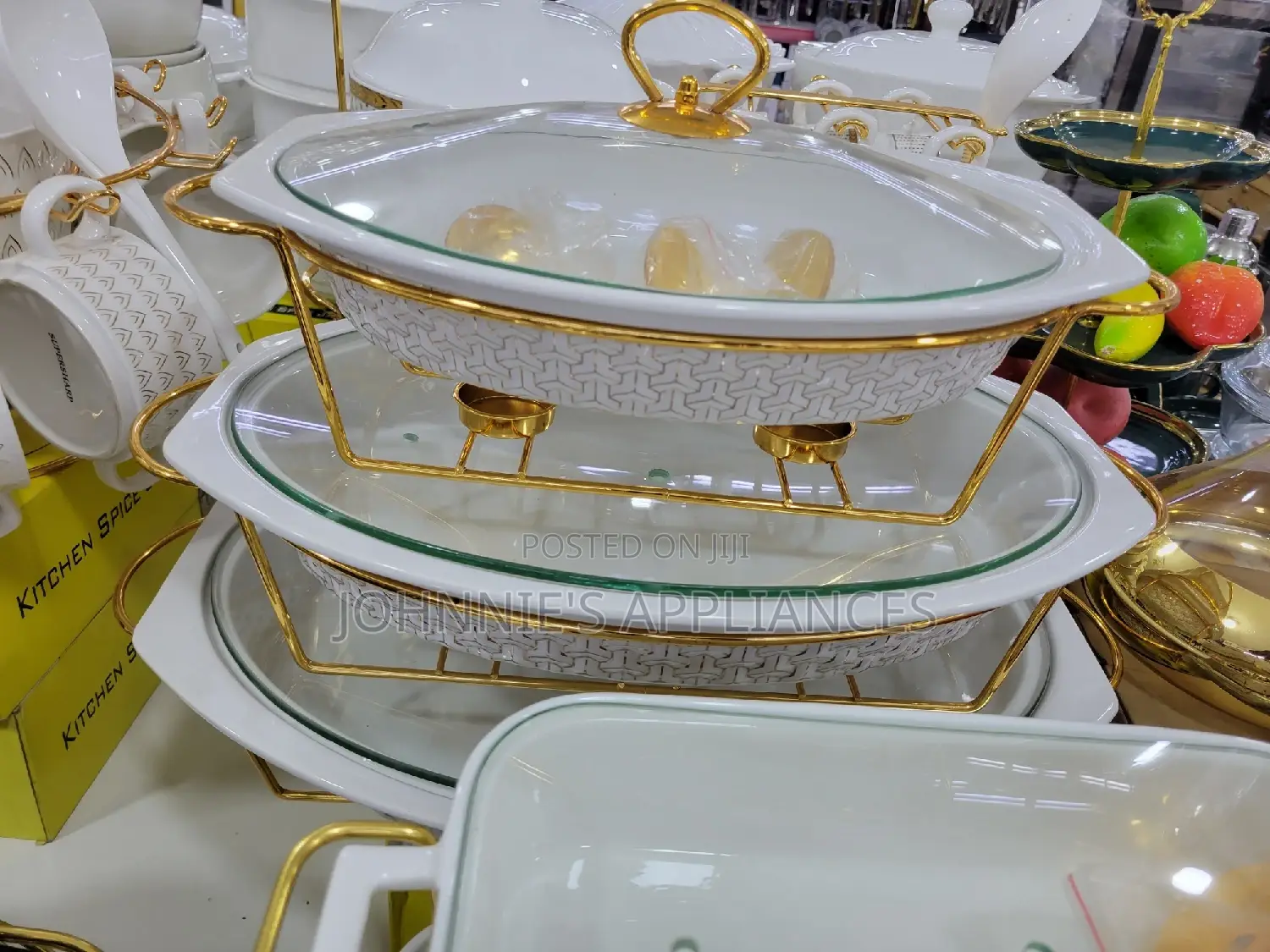 Ceramic Serving Dishes/Food Warmer 3pics