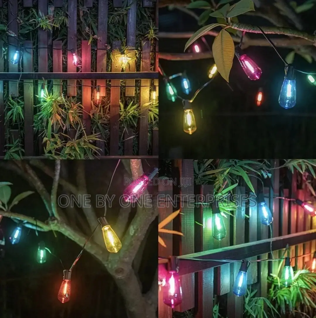 RGB Outdoor String Lights Bulbs 10m Long With 10 Bulbs