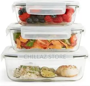 3 Piece Food Safe Microwave Oven Safe Glass Bowls