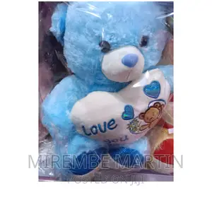 I Love You Blue Teddy Bear. Big Size.