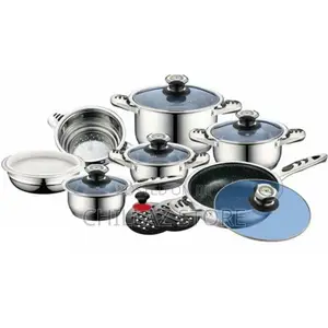 Kaisa Villa 21 Pieces of Heavy Stainless Steel Saucepans