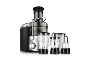 GEEPAS 4-in-1 Blender and Juice Extractor, Black, GSB44016