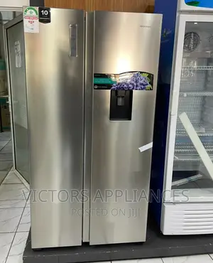 Hisense Side by Side Fridge 670liters Silver New Model