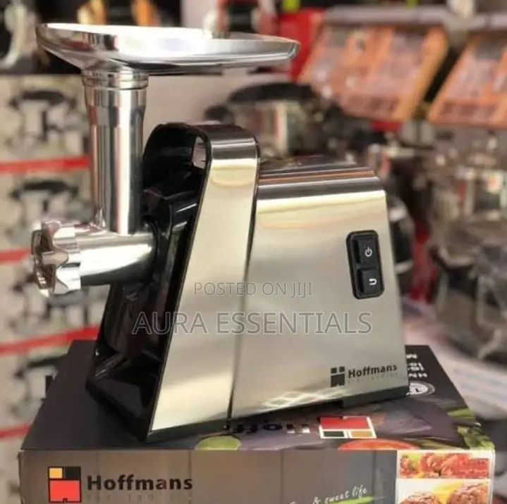 Hoffmans Electric Meat Grinder Mincer Machine -Silver