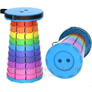 Foldable Portable Indoor Outdoor Stool - Multicolor