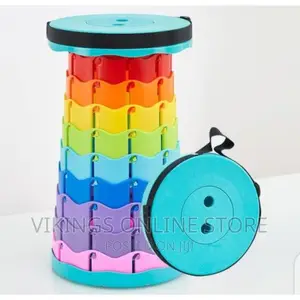 Foldable Portable Indoor Outdoor Stool - Multicolor