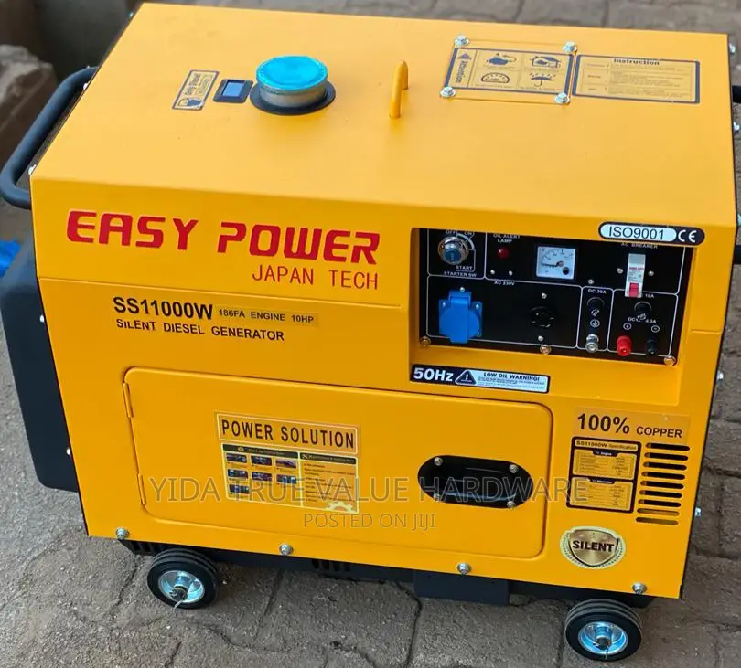 Silent Generator 5.5kva Easy Power Italy  Key Start