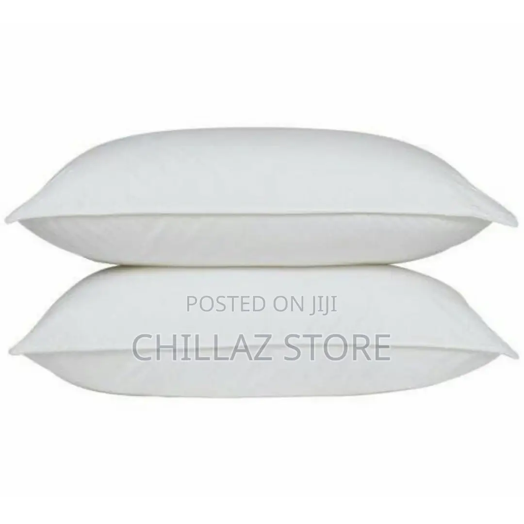 Pair of Big Fibre Pillows – White