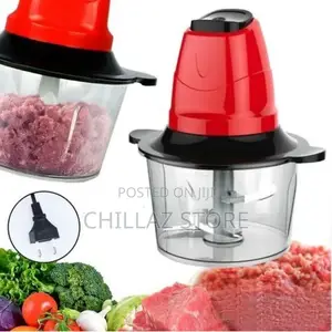 Multi-Functional Electric Meat Mincer Chopper-Red