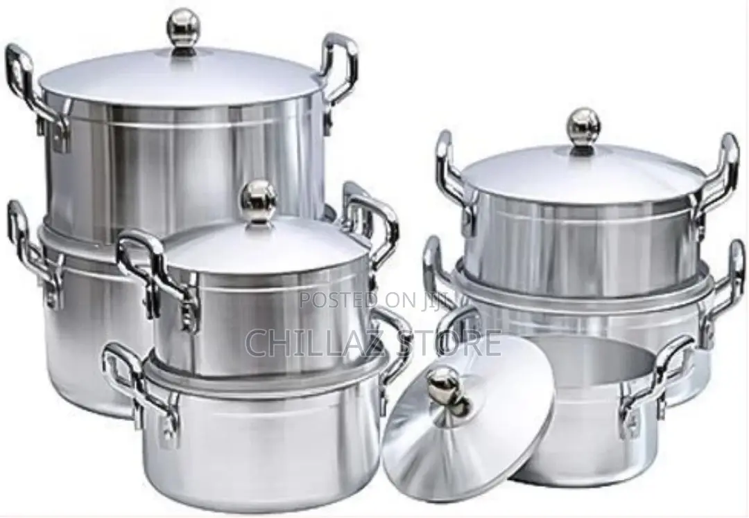 Tornado 7 Piece Heavy Stainless Steel Saucepans/Cookware