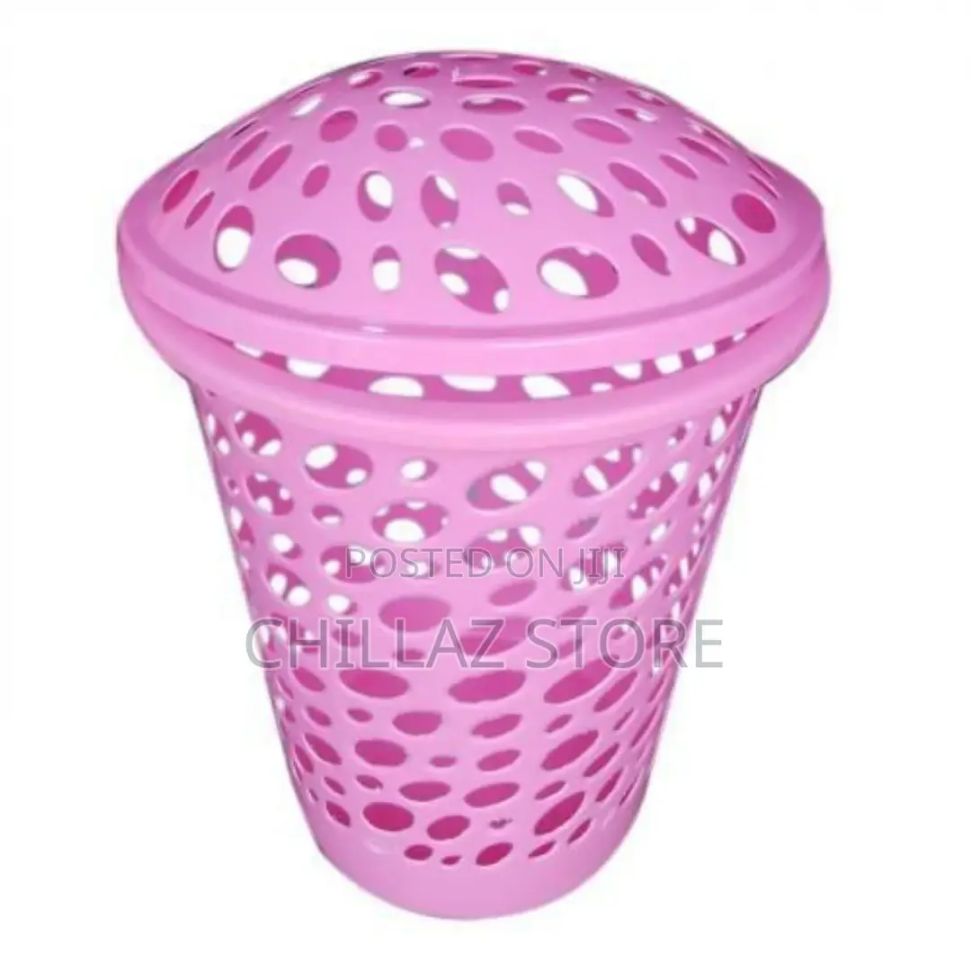 Laundry Basket, Design May Vary- Pink