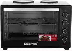Geepas 60L GO4452 Electric Oven With Rotisserie