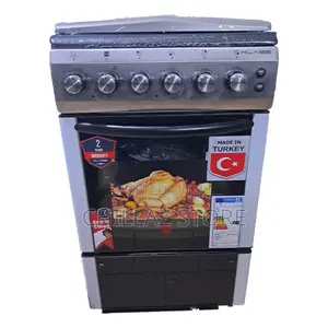 KLASS Cooker 50x60cm, 3 Gas Burners + 1 Hot Plate,