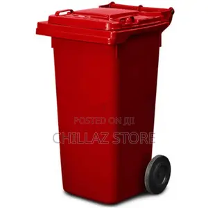 Outdoor 120L Plastic Dustbin Waste Bin,