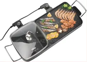DSP 2-in-1 Electric Grill With Casserole- Black