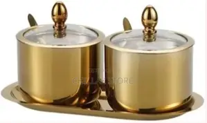 2 Pc Seasoning Containers Spice Jar Rack Condiment