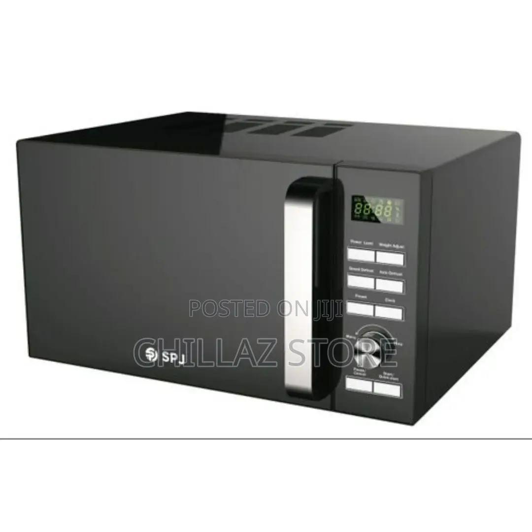 SPJ 25-Litre Digital Microwave Oven With Grill – Black