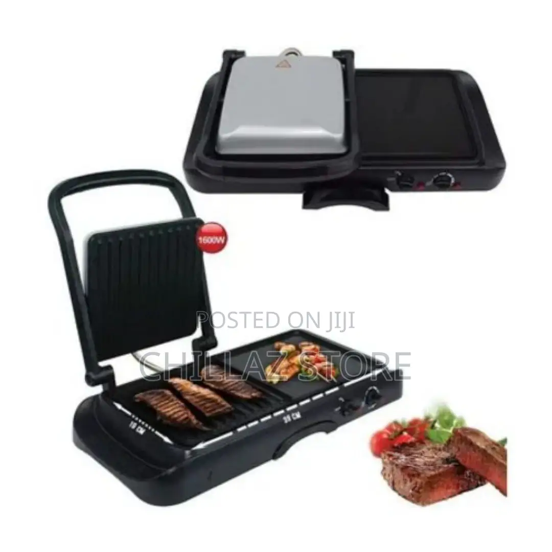 DSP 2 In1 Ielectric Grill Portable Nonstick Barbecue Press
