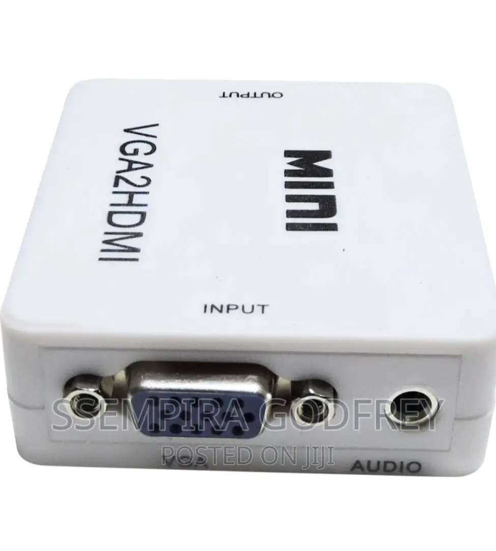VGA To HDMI Adapter White Colour