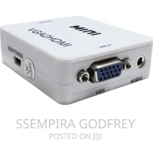 VGA To HDMI Adapter White Colour