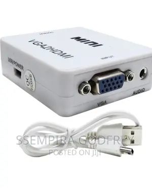 VGA To HDMI Adapter White Colour
