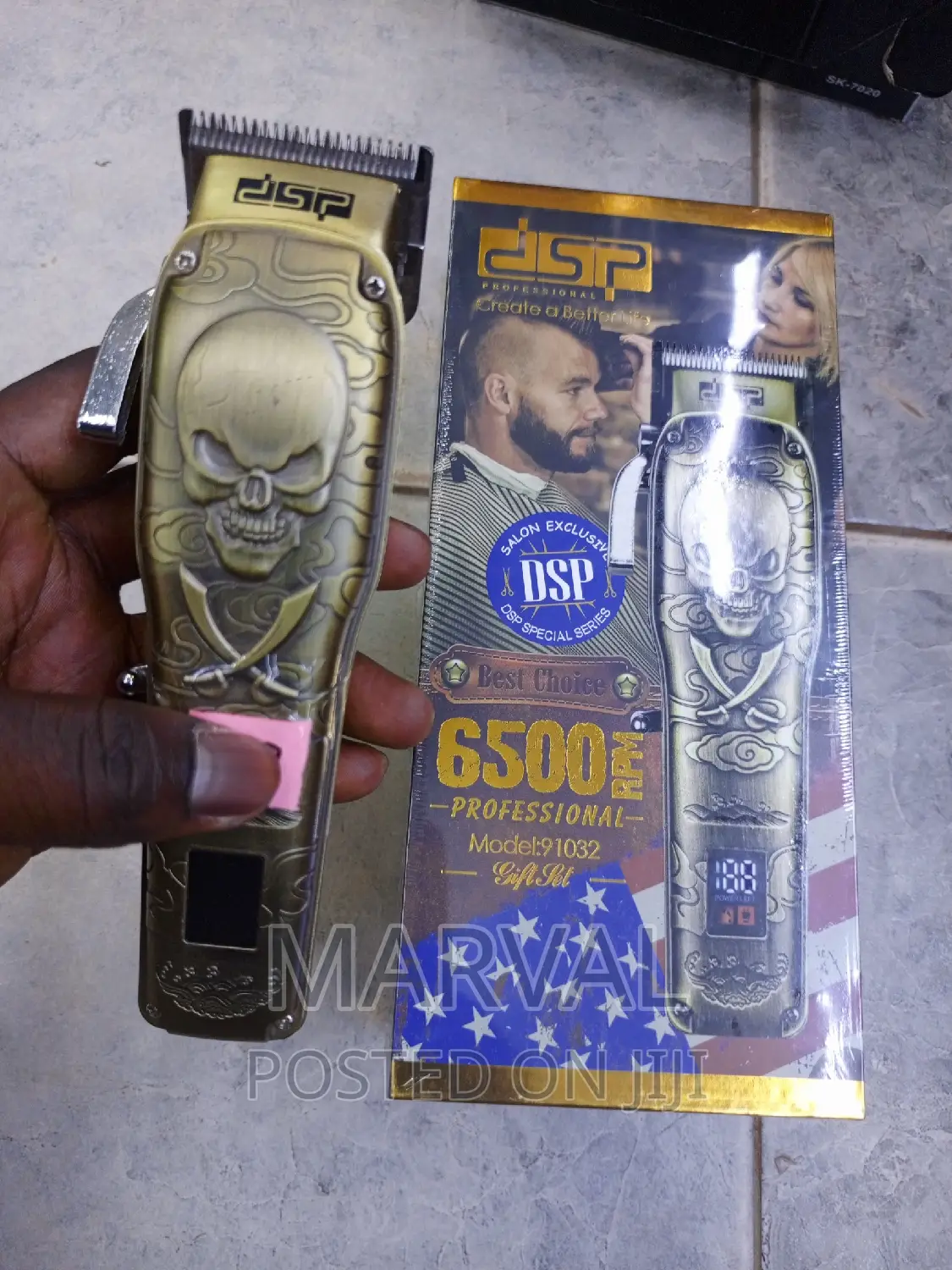 DSP Skull Professional Rechargeable Hair Clipper
