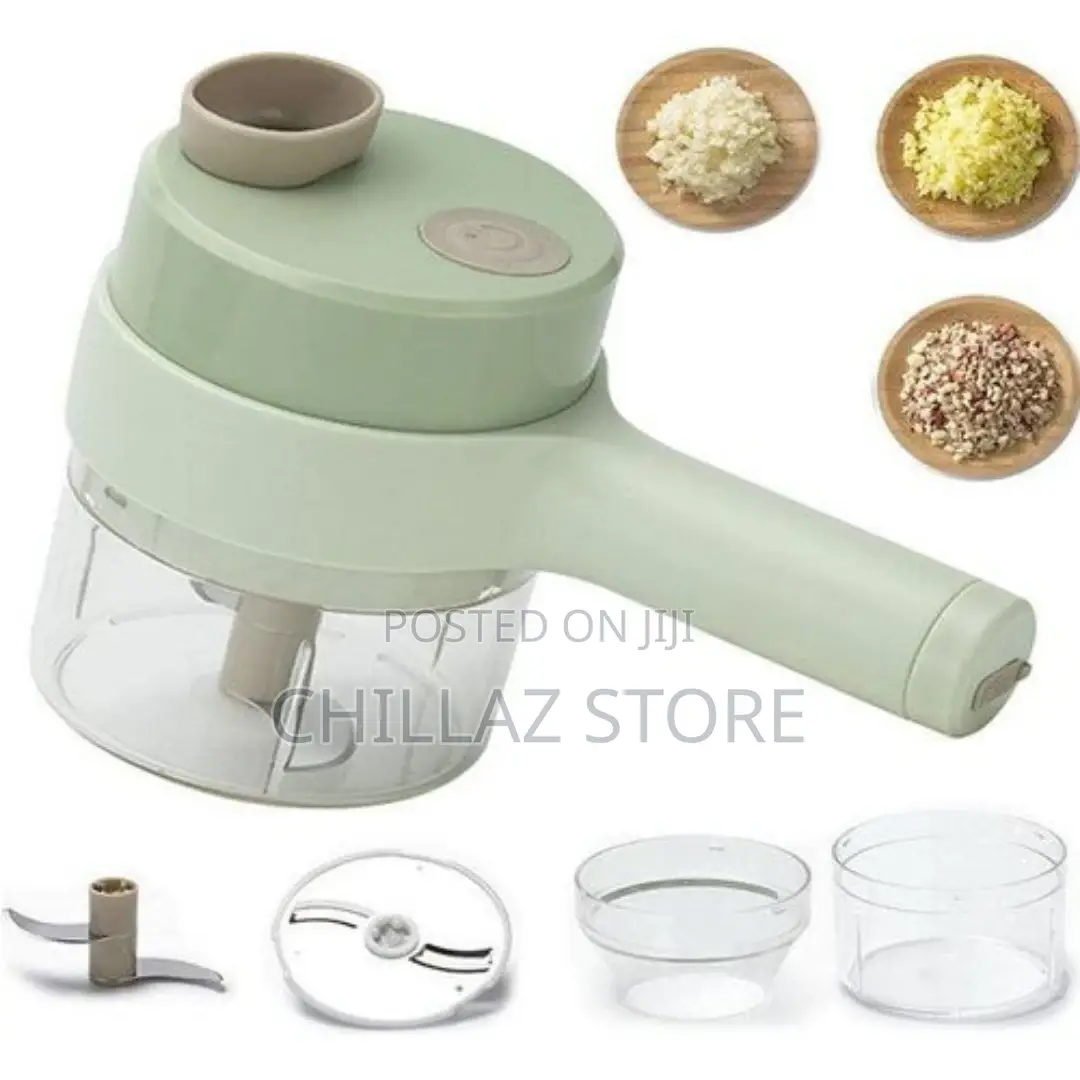 4 in 1 Electric Handheld Cooking Hammer Vegetable Cutter Set