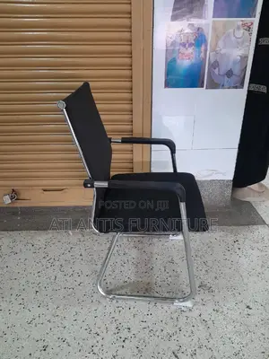 Carved Stainless Steel Legs Waiting Chair.