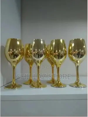 6 Pc, 18.5oz Juice Champagne Stem Wine Glasses Decorative