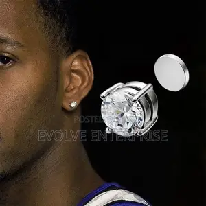 1pairs Crystal Strong Magnetic Ear Stud