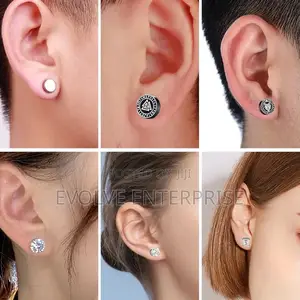 1pairs Crystal Strong Magnetic Ear Stud