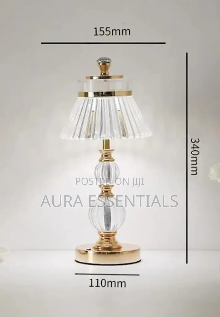 Cordless Lamp Crystal Bedside Lamp
