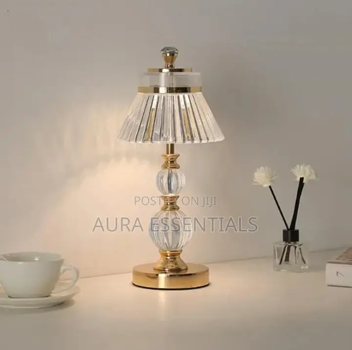 Cordless Lamp Crystal Bedside Lamp