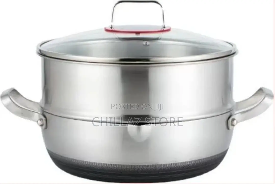 30cm Non-Stick Steamer Induction Wok Cookware Saucepan Pot –