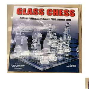 Portable Glass Chess Game Set.