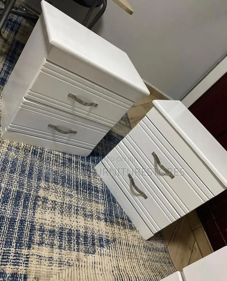 Modern Bed Side Drawers in White Colour Call