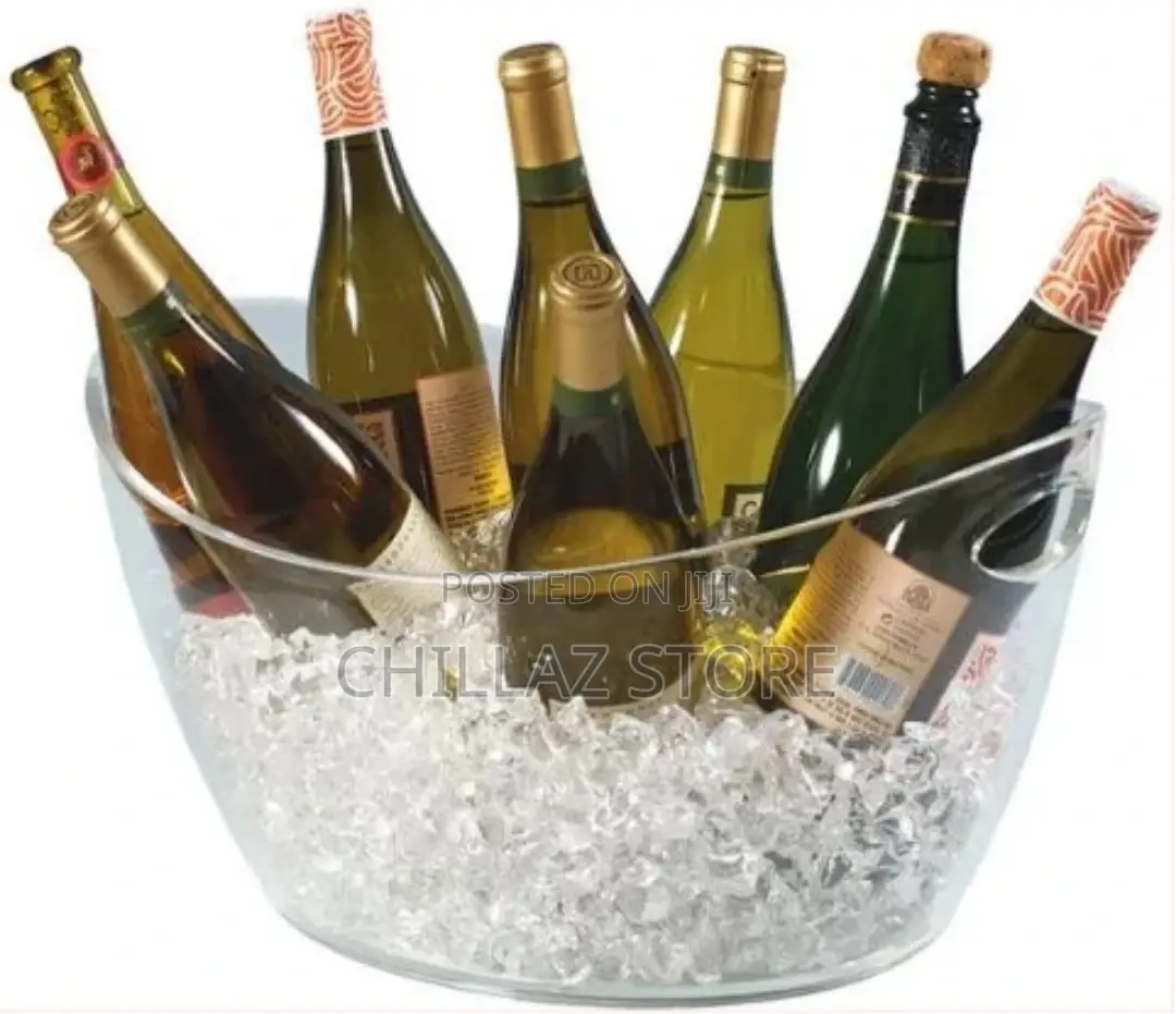 Co-Rect Acrylic 8 Bottle Beer, Champagne, Wine Ice Bucket