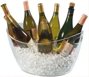 Co-Rect Acrylic 8 Bottle Beer, Champagne, Wine Ice Bucket