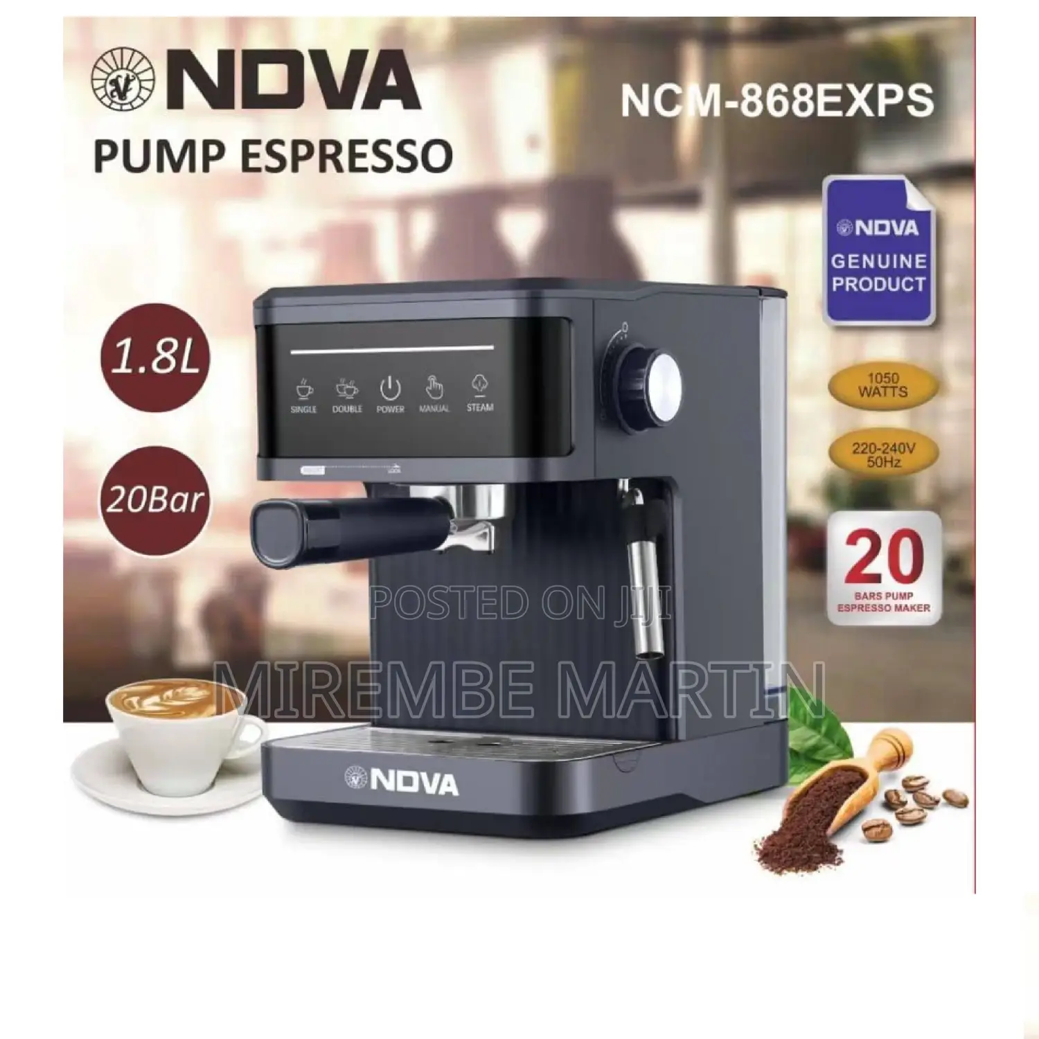 Nova Espresso Coffee Machine.