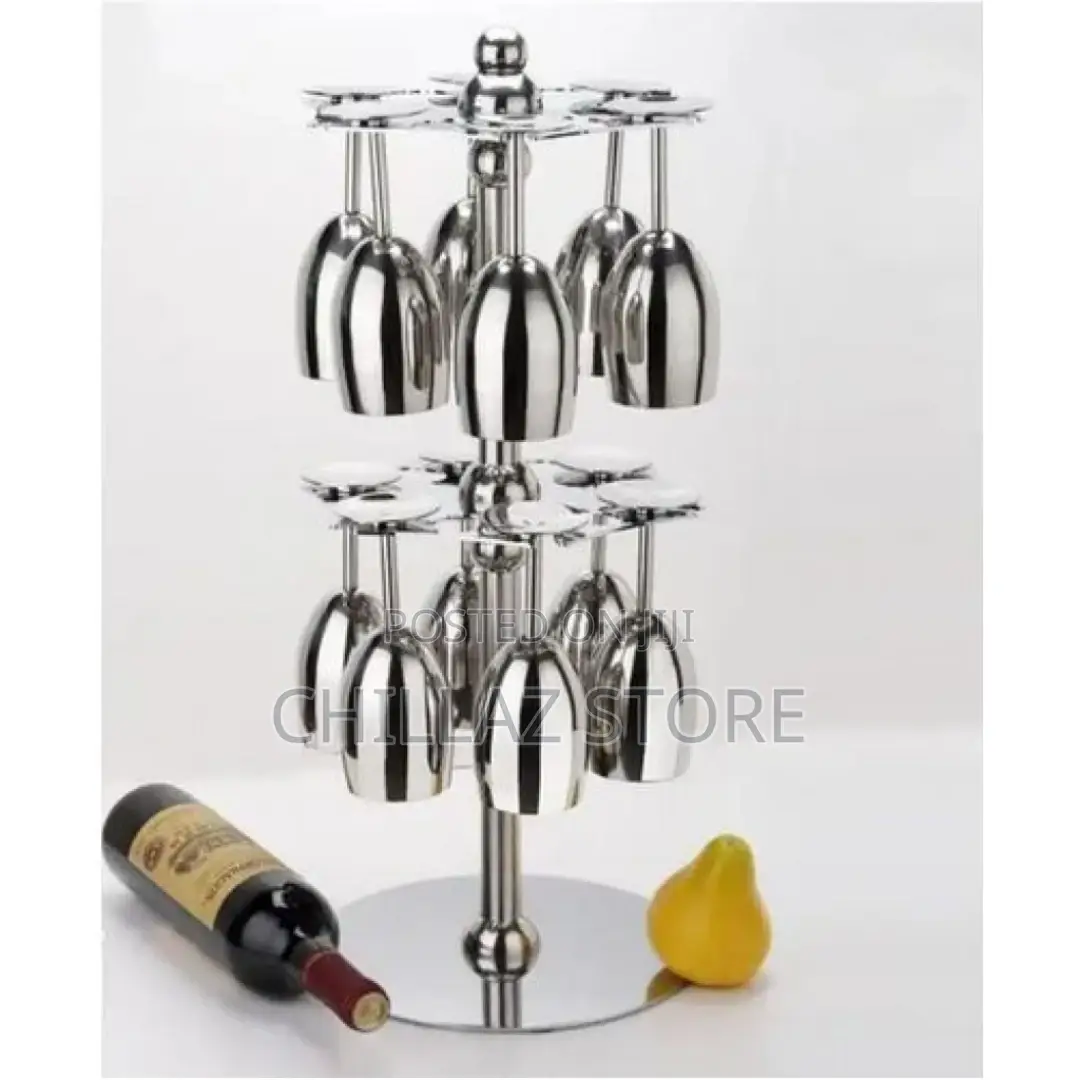 Countertop Rotating 12 Wine Glass Cup Holder