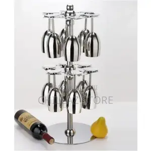 Countertop Rotating 12 Wine Glass Cup Holder