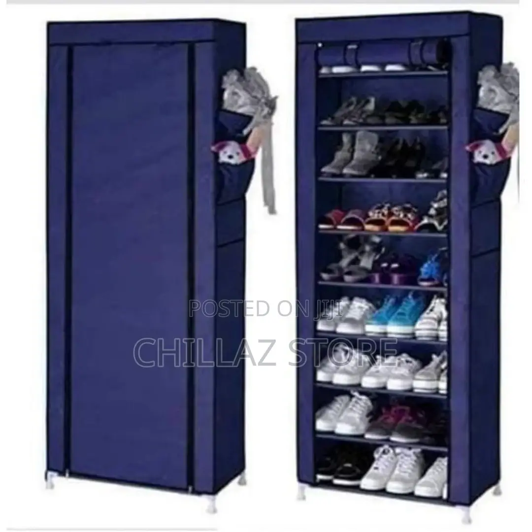 Multipurpose Portable Folding Shoes Rack 9 Tiers