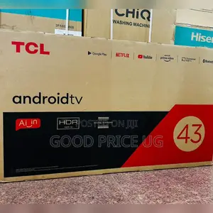 43 TCL Smart ANDROID Framless TV.
