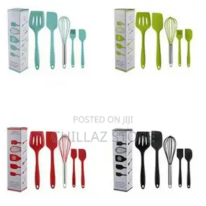 5 Pc Silicone Kitchen Tool Cooking Utensils/ Serving Spoons