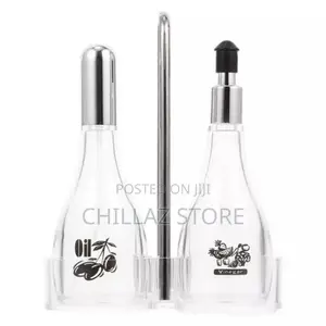 2 PCS Acrylic Vinegar Oil Dispenser Sauce Sprayer Bottle Set