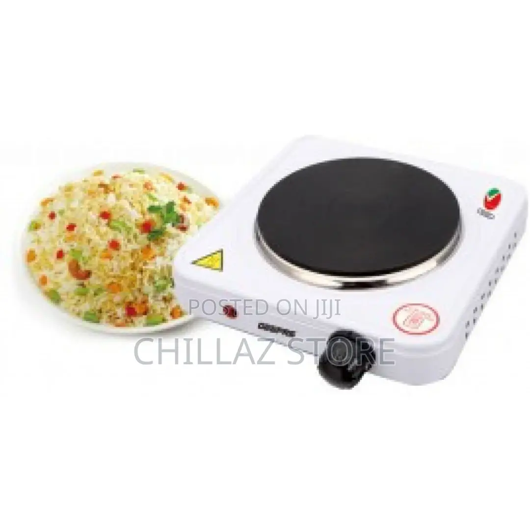 Geepas GHPW Electric Single Hot Plate, White
