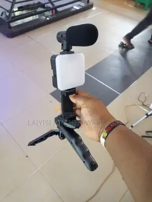 Smartphone Video Microphone Kit, Video Vlogging Kit With Led