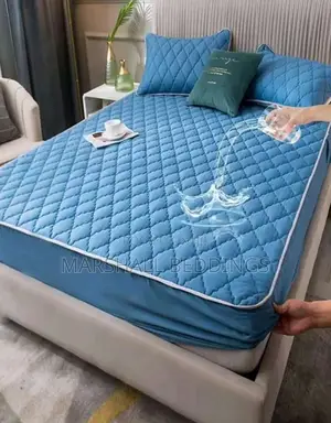 Blue Waterproof Mattress Protector