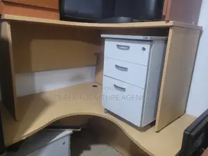Curved Tables With White Movable Drawer
