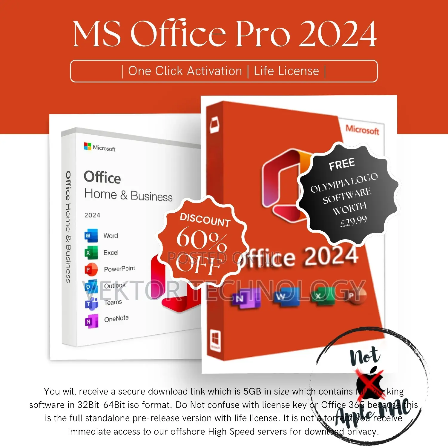 Microsoft Office 2024 Professional Plus - Lifetime License